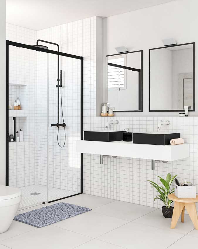 Baños de color negro para estar a la moda - Dekorland